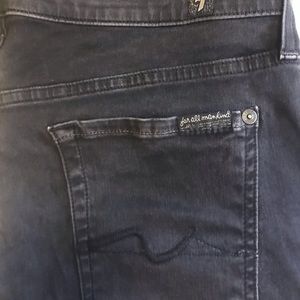 7 For All Mankind Roxanne skinny jean grey sz 30